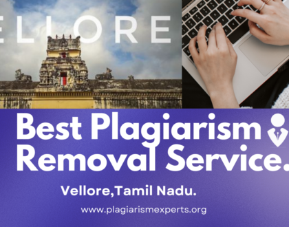 Best Plagiarism Removal Company in Vellore