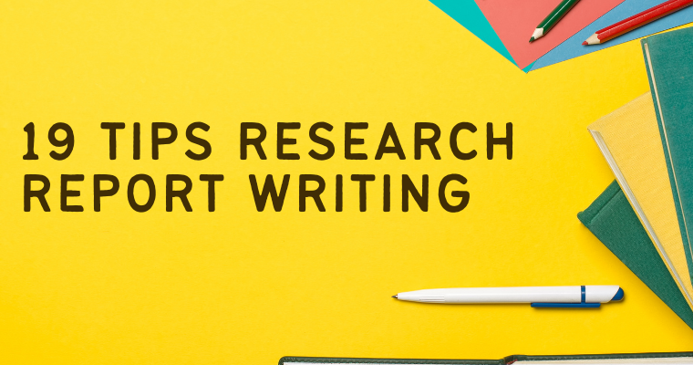 how to write research report